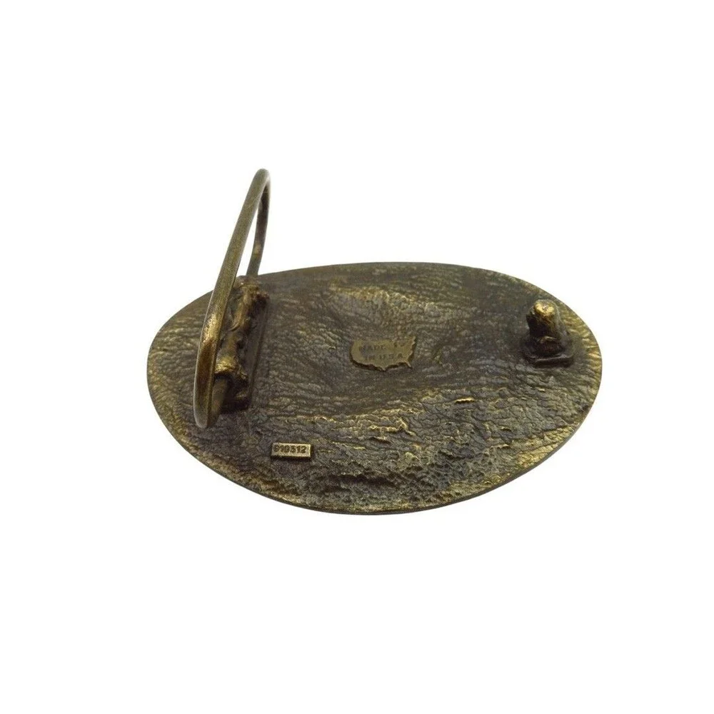 Vintage NRA Firearms Freedom Brass Belt Buckle Institute For Legislative Action